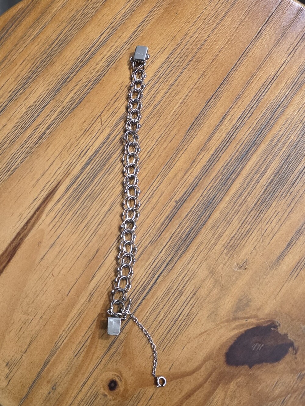VTG Monet Double Link Charm 7" Bracelet - Minimal Modern